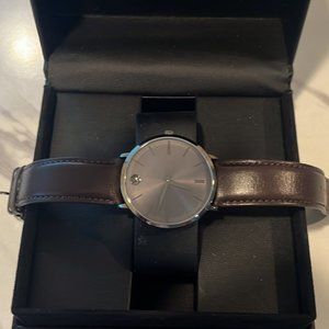 Movado Men's Watch | Leather Band | Model 61.1.36.1527